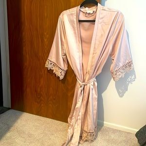 Beautiful rose colored silk robe!